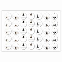 NAKLEJKI SAMOPRZYLEPNE świąteczne na prezenty wesołych świąt 26 35szt