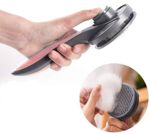 Szczotka Dla Kotów I Psów Samoczyszcząca T9 Różowa na Arena.pl