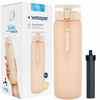 Butelka filtrująca Wessper ActiveMax Clarti 0,68l beżowa + 1x Filtr