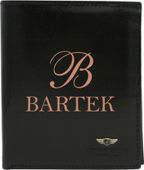 Portfel męski skórzany czarny GRAWEROWANY prezent Z IMIENIEM personalizacja