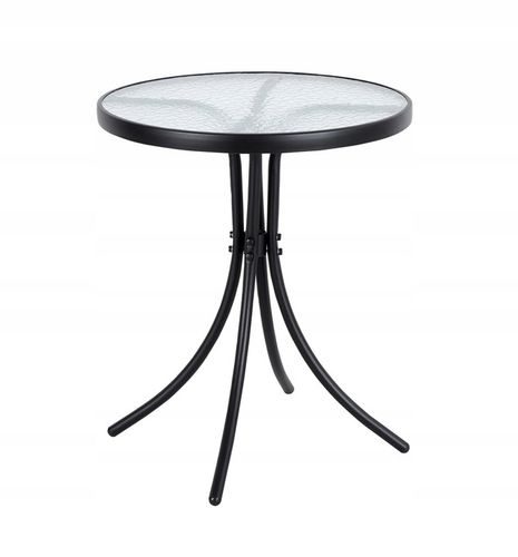 KOMPLET MEBLI BALKON OGRÓD TARAS STÓŁ + 2x KRZESŁA TERNI 60 MI CZARNY na Arena.pl