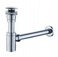 SYFON UMYWALKOWY OZDOBNY OKRĄGŁY CHROM 22950