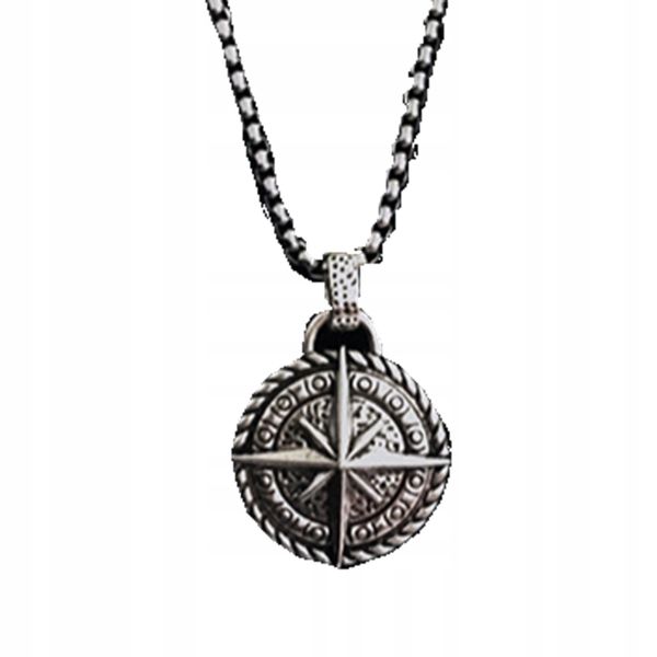 NASZYJNIK Kompas SYMBOL AMULET Gwiazda Droga 140 zdjęcie 1