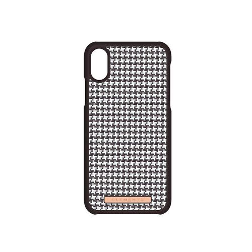 Nordic Elements Saeson Idun - Materiałowe etui iPhone Xs / X (Dark Brown Pattern 2) na Arena.pl