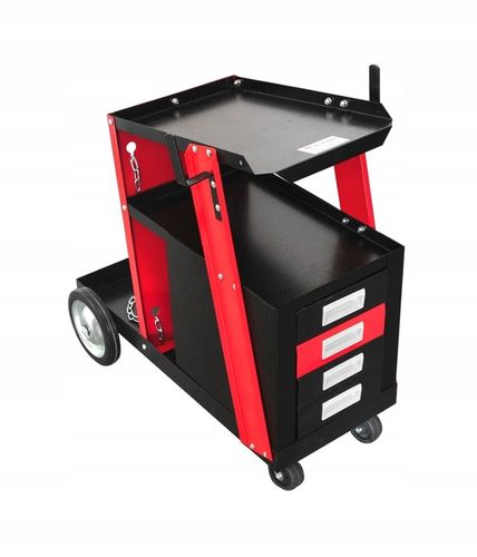 WÓZEK SPAWALNICZY Z SZUFLADAMI DO SPAWARKI MIGOMATU Z PÓŁKĄ NA BUTLĘ na Arena.pl