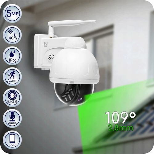 Kamera Zewnętrzna Obrotowa WiFi 5MPx 4MPx Metalowa Śledzenie IKPW540V1 na Arena.pl