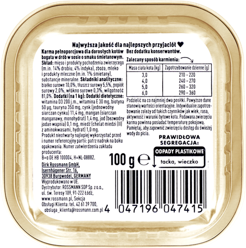 WINSTON MOKRA KARMA DLA KOTÓW Z INDYKIEM W SOSIE na Arena.pl