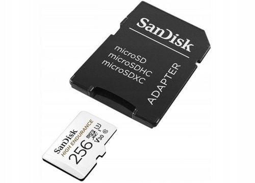 Karta micro SD 256GB SANDISK High Endurance microSDXC 256GB V30 na Arena.pl
