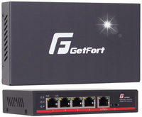 SWITCH POE GETFORT 4GE + POE-IN 1GE 120W (HI-PoE)