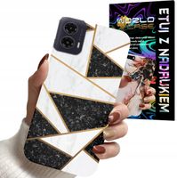 ETUI CASE DO MOTOROLA MOTO G35 - MARMUREK GEOMETRIA WZORY DLA KOBIET