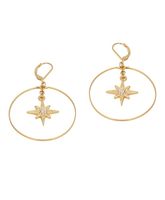 kolczyki gwiazdy kryształy w kole (p21/jes/12au)