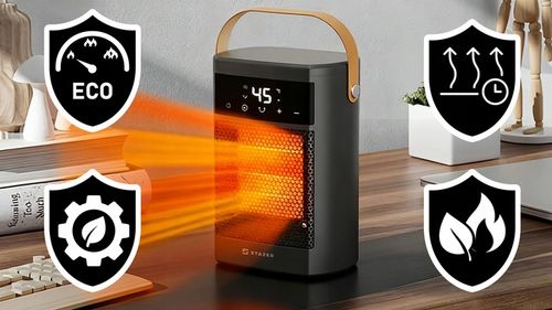 Termowentylator farelka nagrzewnica elektryczna cichy grzejnik timer pilot na Arena.pl