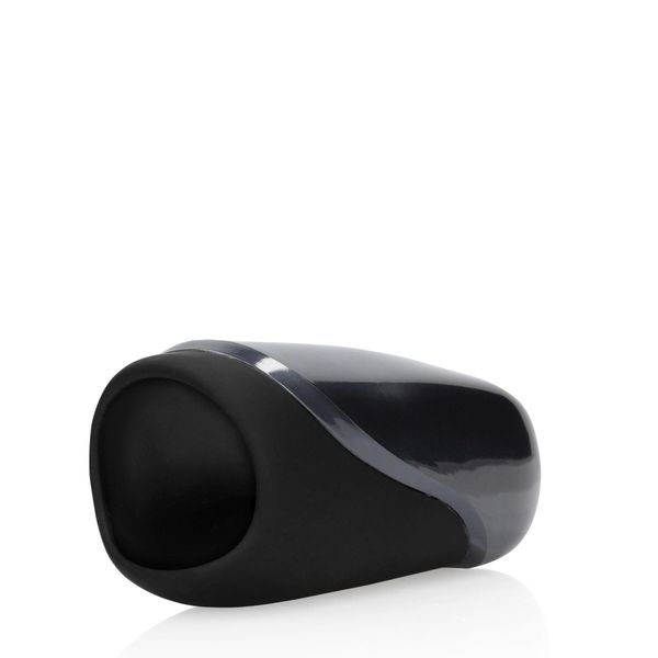 Vibrating Masturbator Sleeve - Licorice Black zdjęcie 3