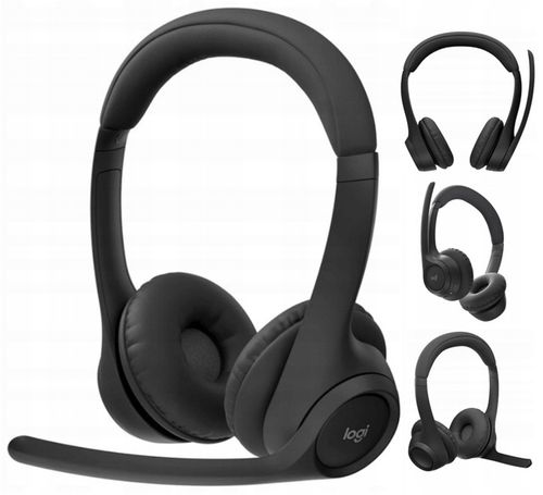 CZARNE SŁUCHAWKI NAUSZNE Bezprzewodowe LOGITECH Zone 300 Bluetooth na Arena.pl