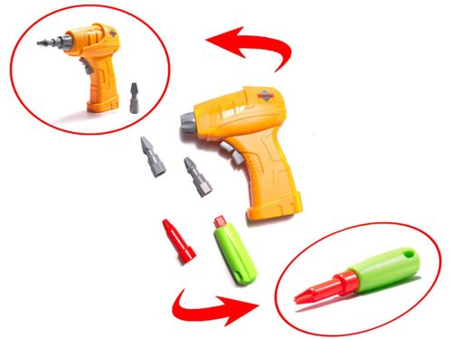 Puzzle Klocki w walizce + wkrętarka 258 el. na Arena.pl