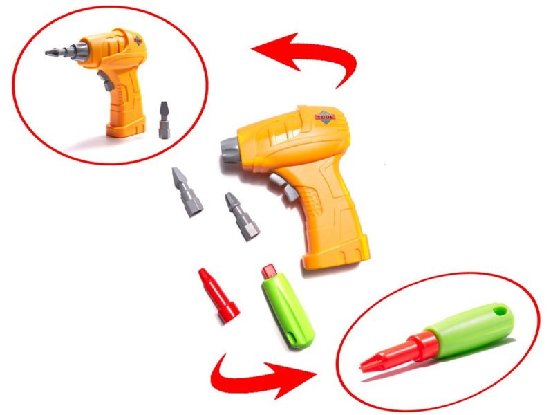 Puzzle Klocki w walizce + wkrętarka 258 el. zdjęcie 5