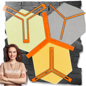 Dystans Do Paneli Sciennych 3D Heksagon Filcowe Akustyczne Soft