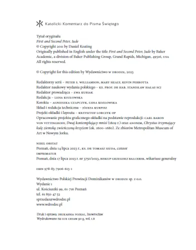 Pierwszy i Drugi List św. Piotra, List św. Judy na Arena.pl