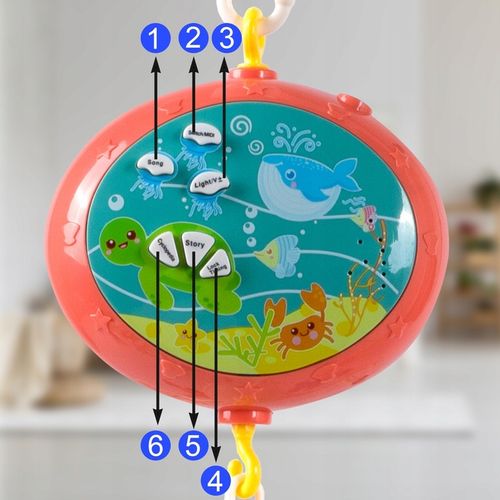 KARUZELA KARUZELKA DO ŁÓŻECZKA PROJEKTOR PILOT GRZECHOTKI 100 MELODII TIMER na Arena.pl