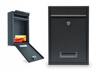 SKRZYNKA NA LISTY POCZTOWA na gazety pocztę ANTRACYTOWA do domu MEDAS