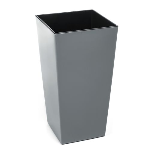 Doniczka wysoka z wkładem połysk Szary H 680 mm na Arena.pl