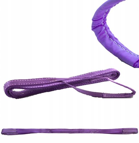 pas załadunkowy zawiesie 1m/30mm/1t pętla na końcach, fioletowy na Arena.pl