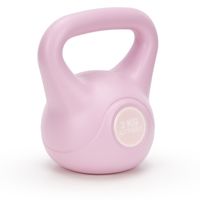 Kettlebell 2 kg odważnik, hantla do ćwiczeń ABS kula do treningu siłowego, różowa