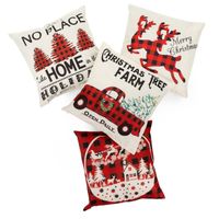 Poszewki świąteczne 40x40cm 4 szt. zestaw dekoracyjny na poduszki jaśki