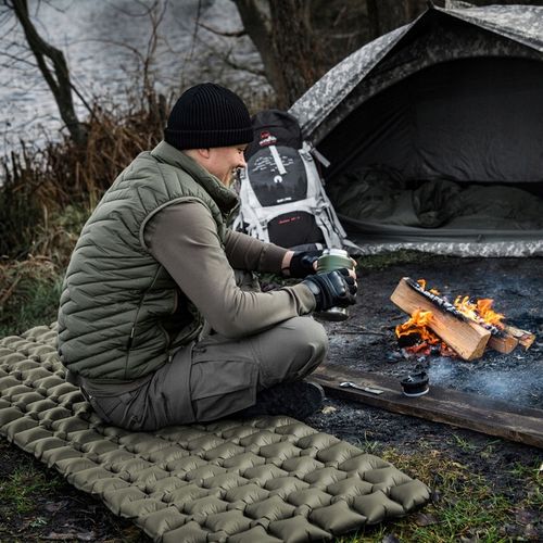 M-TAC MATERAC dmuchany KARIMATA wojskowa do śpiwór Biwak Kemping 60x195X5 na Arena.pl