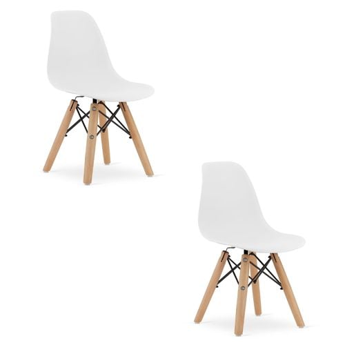 Krzesło ZUBI - białe x 2 na Arena.pl