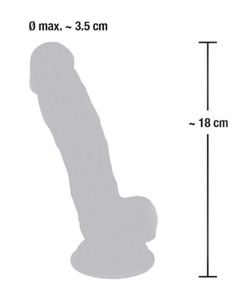 Medical Silicone Dildo 18 cm zdjęcie 8