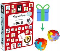 JANOD Magnetibook POLSKI ALFABET nauka litery - gratis klocki MELI