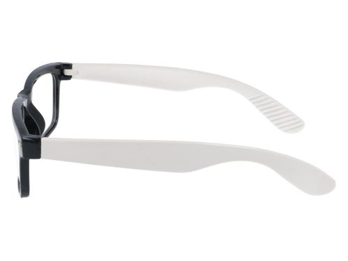 Okulary zerówki prostokątne białe na Arena.pl