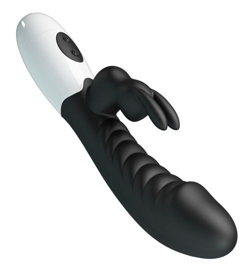 Czarny wibrator króliczek zdjęcie 3