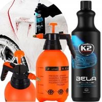 K2 BELLA PRO AKTYWNA PIANA 1L +PIANOWNICA RĘCZNA 2L DO MYCIA SAMOCHODU AUTA