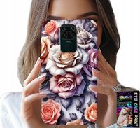 ETUI DO XIAOMI NOTE 9 - KWIECISTE WZORY RÓŻA RÓŻE KWIATKI CASE