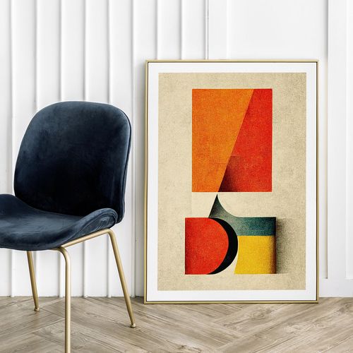 Plakat bauhaus abstrakcja 70x100 cm na Arena.pl