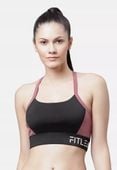 Biustonosz sportowy Color Block Training/Workout Coal 32/34