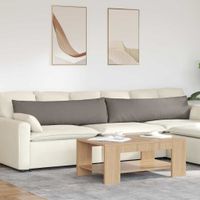 Poduszki na sofę 2 pcs Ciemnoszary 145 x 40 cm tkanina