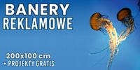 druk BANERÓW REKLAMOWYCH OCZKOWANE 200x100 cm PLANDEKA PERSONALIZOWANE