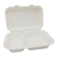 menu box pojemnik dwudzielny pulpa 230x156x65mm 125 szt.
