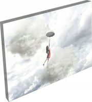 OBRAZ kobieta z parasolem do salonu pokoju 120x80