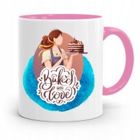 Kubek Różowy Dla Piekarza Prezent Z Nadrukiem Ze Zdjęciem