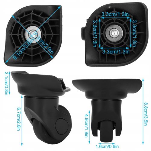 KÓŁKO DO WALIZKI CZĘŚCI WALIZEK TORBA 2SZT. na Arena.pl