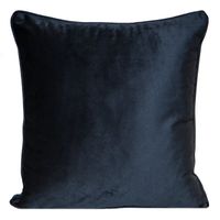 Poszewka jednokolorowa z welwetu z lamówką Pierre Cardin SIBEL 45X45 czarna