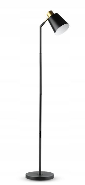 Lampa podłogowa Interlook modern E27 60 W czarny, żółty zdjęcie 2
