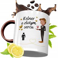 Kubek Bordowy Dla Kelnera Na Urodziny Prezent Z Nadrukiem Ze Zdjęciem