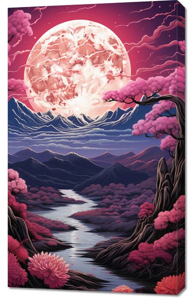 Obraz 60x100cm Różowa Kraina Marzeń zdjęcie 1