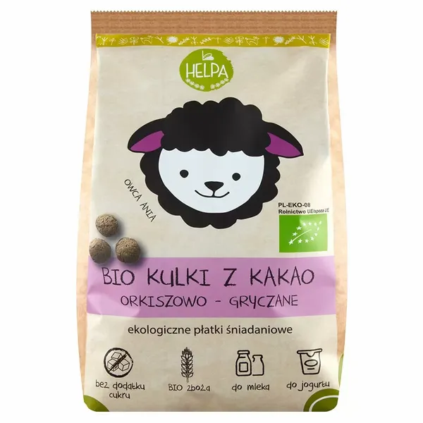 Kulki Orkiszowo - Gryczane z Kakao Helpa Bio, 160g zdjęcie 1