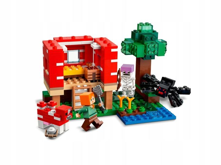 LEGO MINECRAFT Dom w grzybie 21179 + Zbrojownia 21252 MAINCRAFT Figurki zdjęcie 14